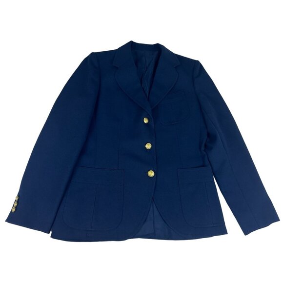 Stanley Blacker for Thalhimers Suit Coat Sports Jacket Women's 8 Navy Button Up - Picture 1 of 7
